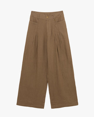 GIANNI LUPO Pantalone over in puro lino