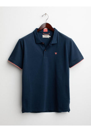 FRED MELLO Polo a Manica Corta in Piquet Stretch