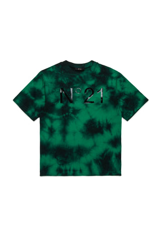 N°21 T-Shirt in cotone tie-dye