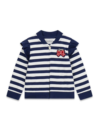 GUESS FELPA Felpa oversize con cappuccio e zip