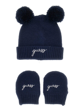 GUESS Set di berretto e guanti lavorati a maglia
