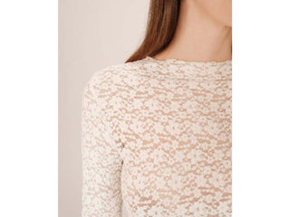 Grace & Mila T-shirt scollo tondo in pizzo