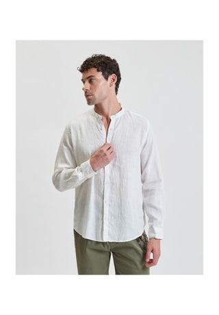 GIANNI LUPO Camicia coreana in lino