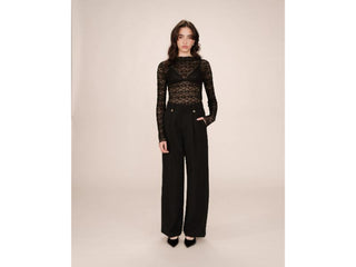 Grace & Mila T-shirt scollo tondo in pizzo