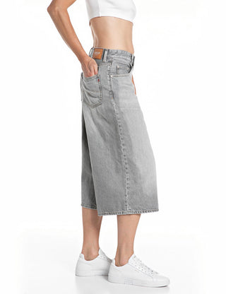 REPLAY Jeans wide leg con vita regolare e gamba ampia