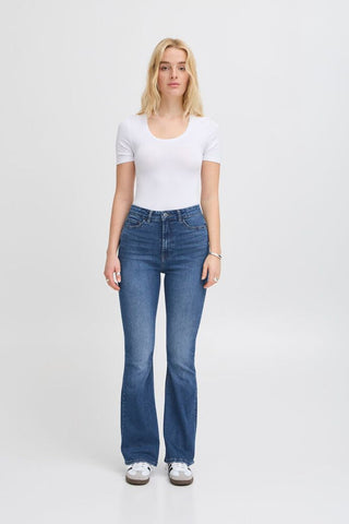 ICHI Jeans a vita alta a zampa IHTWIGGY