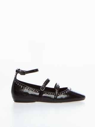 OVYE' Ballerina In Pelle con cinturini