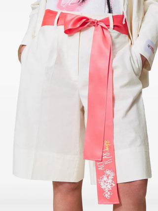 TWINSET ACTITUDE SHORT- Bermuda in cotone