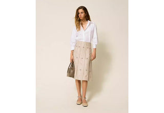 TWINSET ACTITUDE Camicia in popeline con nodo