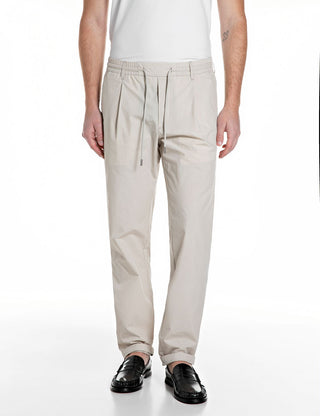 REPLAY PANTALONI TAPERED FIT CON COULISSE
