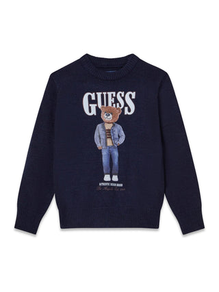 GUESS Maglia con orsetto frontale