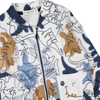 MELBY Felpa full zip  con stampa
