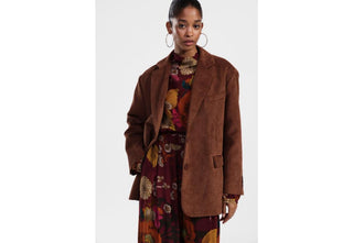 DIXIE Blazer in velluto con bottoni