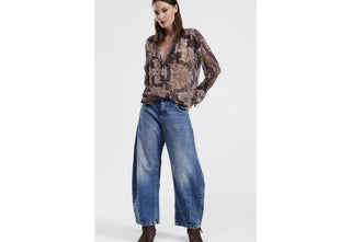 DIXIE Jeans a gamba larga e vita alta