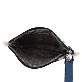 LE PANDORINE Pochette Marina in tessuto con polsiera