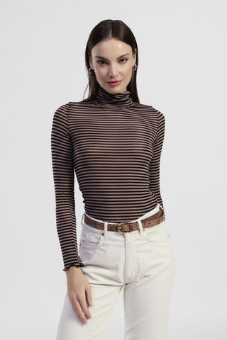 DIXIE T262Y100 MAGLIA Maglia a righe con collo alto