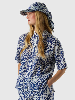 NORTH SAILS Camicia in mussola con stampa corallo