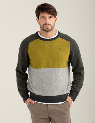 FREDMELLO Maglia color block in lambswool
