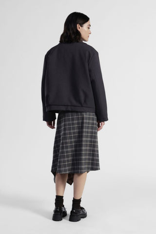 DIXIE GDCHYMC GONNA Gonna corta asimmetrica a quadri con pannelli