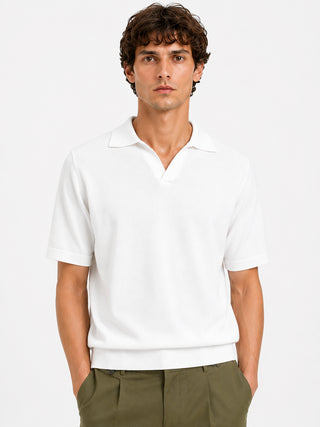 BERNA Polo derby in piquet con logo