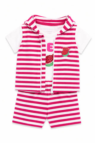 GUESS Set gilet, body e shorts