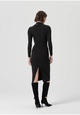 FRACOMINA Abito slim midi in tessuto stretch,