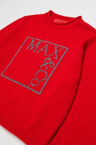 MAX&Co. Maglia con logo jacquard,