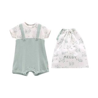 MELBY Pagliaccetto effetto 2-in-1 in bamboo per neonato