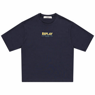 REPLAY T-shirt con stampa fronte e retro