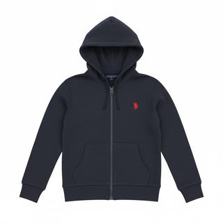 U.S. POLO ASNN. Felpa full zip e cappuccio
