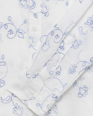 GIANNI LUPO Camicia in lino con ricamo