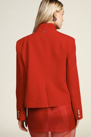 DIXIE Blazer corto con colletto alto e tasche