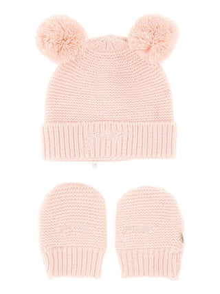GUESS Set di berretto e guanti lavorati a maglia