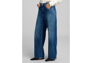 REPLAY WB520.000.940 947 JEANS Jeans wide leg con vita bassa