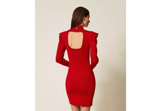 TWINSET ACTITUDE 252AT3010 ABITI Abito corto in maglia con drappeggio