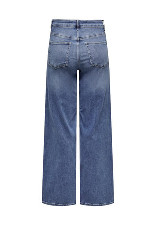 Only ONLMADISON Vita alta Wide Leg Fit Jeans