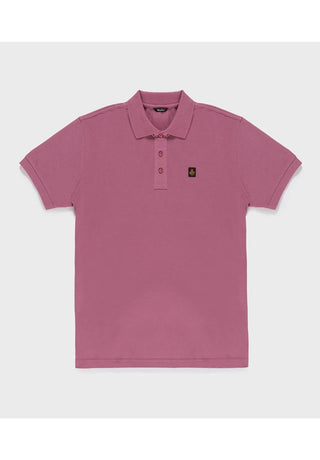 RefrigiWear Polo con logo patch ricamato sul petto