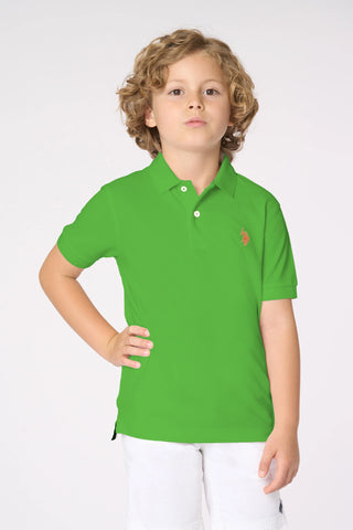 U.S. POLO ASNN. Polo con logo in cotone Piquet