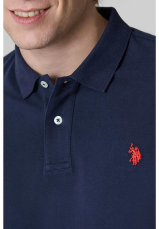 U.S. POLO ASNN. Polo a maniche corte in cotone piquet