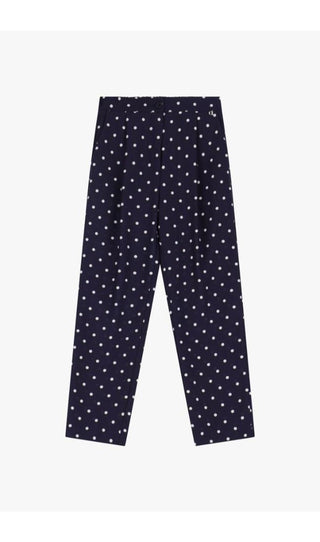 DIXIE Pantaloni a pois vita alta