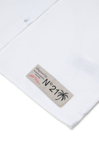 N°21 CAMICIA Camicia senza maniche con colletto decorato