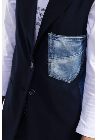 DIXIE Gilet con tasche colorblock