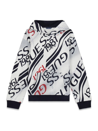 GUESS FELPA Felpa con cappuccio stampata