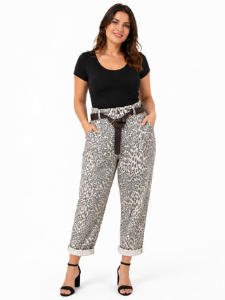SUSY STAR Pantalone maculato