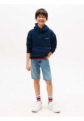 Tommy Hilfiger Felpa con cappuccio e nastro iconico