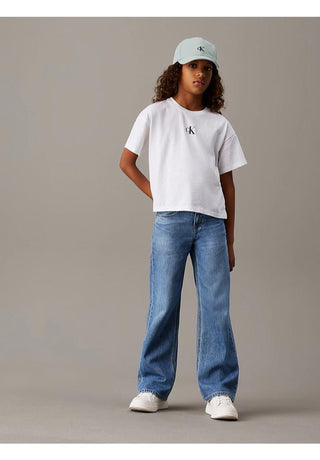 Calvin Klein Jeans T-shirt con logo taglio squadrato