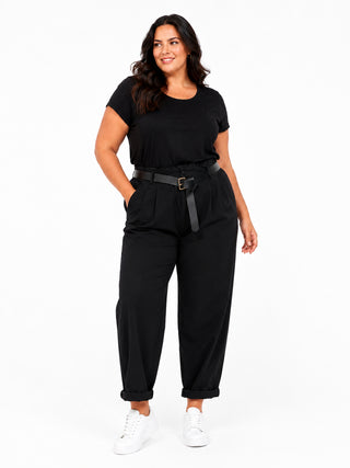 SUSY STAR Pantalone Ovetto con cintura