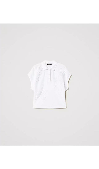 TWINSET ACTITUDE T-shirt polo in piquet