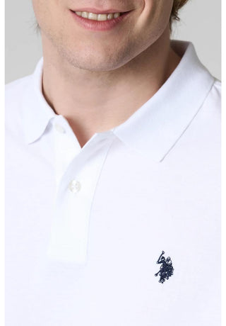 U.S. POLO ASNN. Polo a maniche corte in cotone piquet