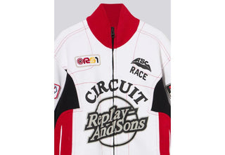 REPLAY SB2727.050 FELPA FELPA RACING CON ZIP E PATCH